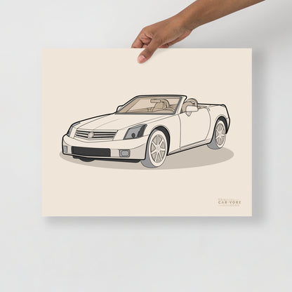 2006 XLR Front View Poster For Cadillac Enthusiasts (3 Sizes Available)