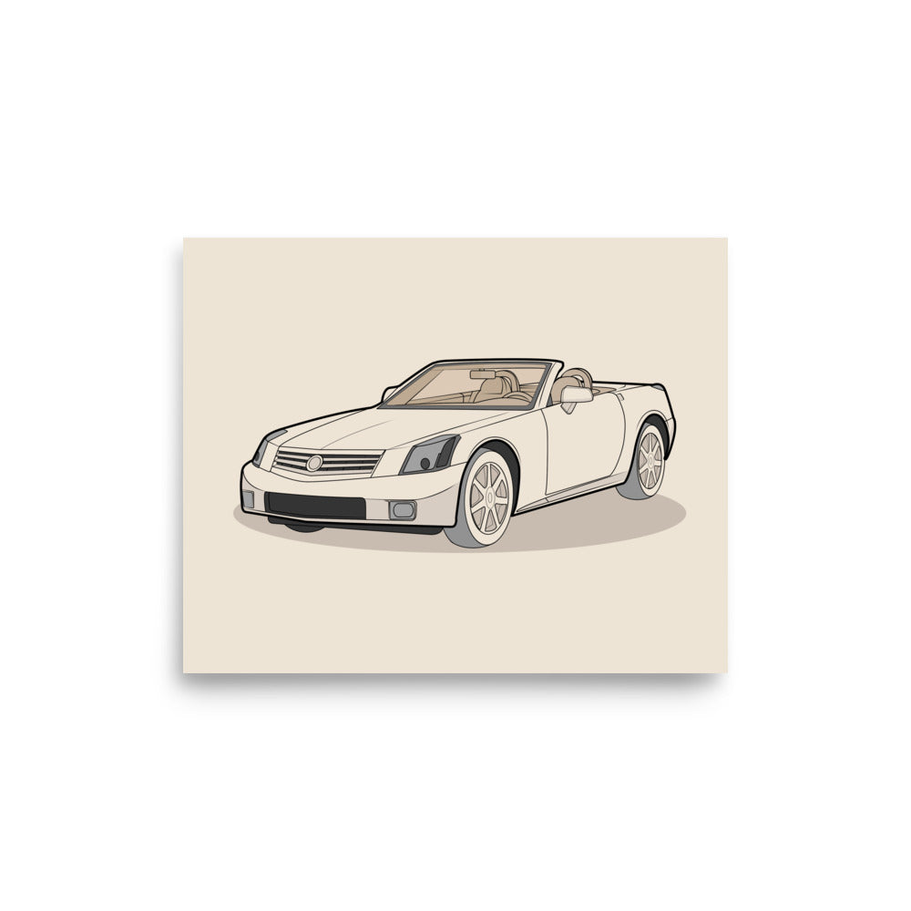 2006 XLR Front View Poster For Cadillac Enthusiasts (3 Sizes Available)