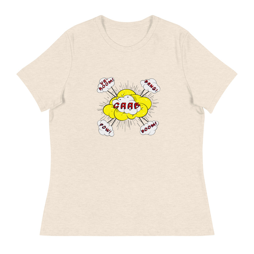 Saab Sounds Women's Relaxed Beige T-Shirt