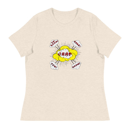 Saab Sounds Women's Relaxed Beige T-Shirt