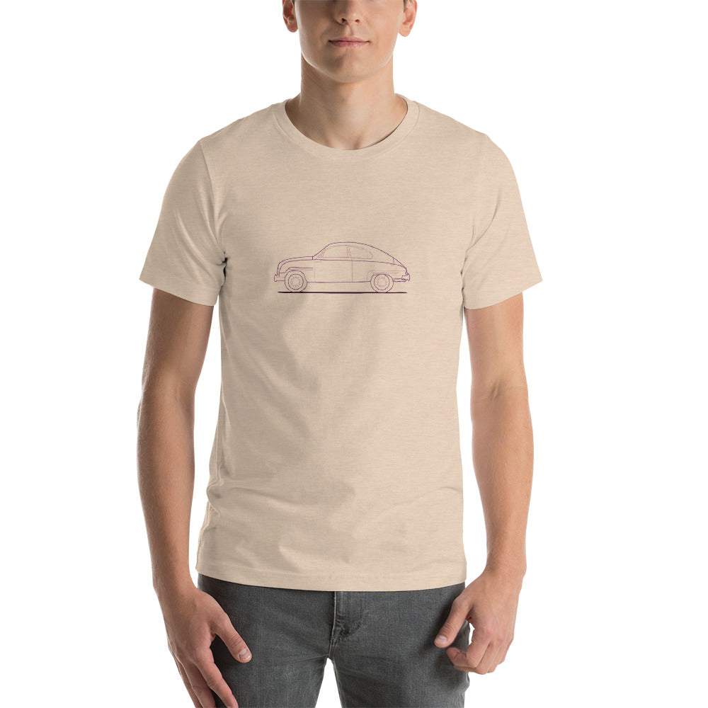Saab Ninety-Three Outline Unisex T-Shirt (6 Colors Available)