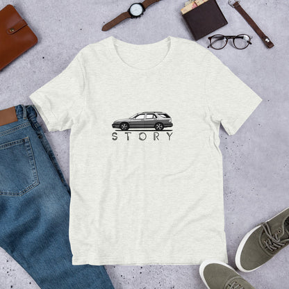 Saab 9-5 Wagon Sport Combi Wagon Story White Unisex T-shirt