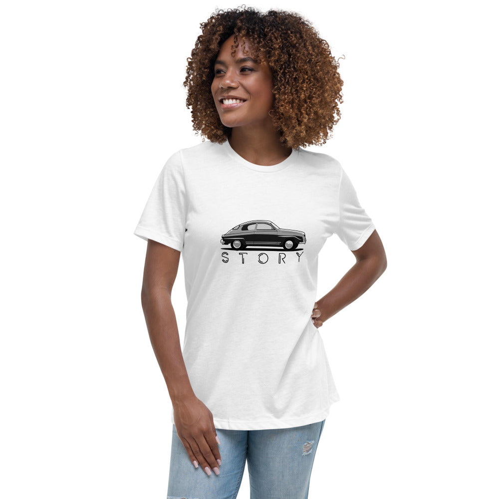 Saab Story 96 Monte Carlo Women's Relaxed White T-Shirt
