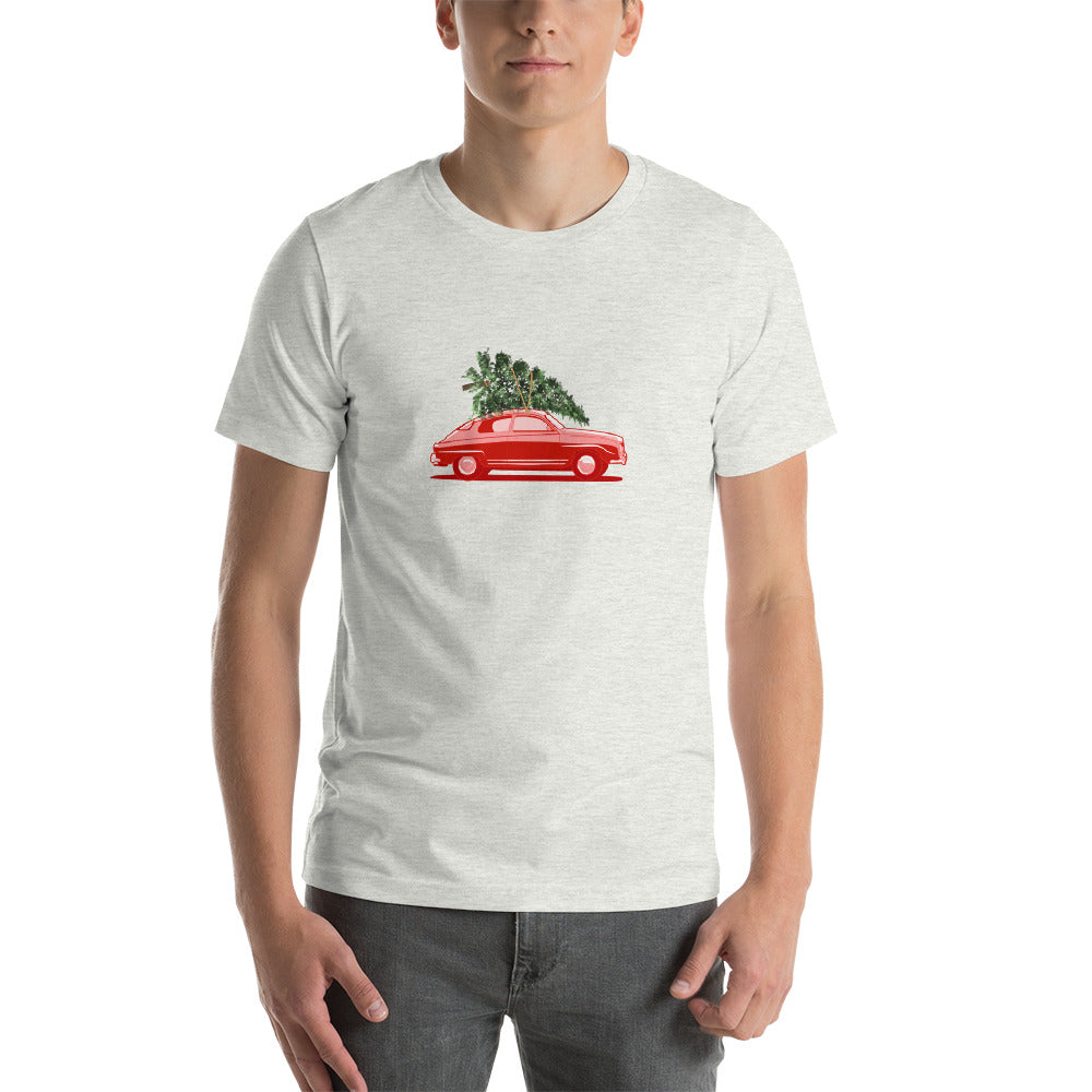 Saab 96 Monte Carlo Christmas Holiday Ash Unisex T-Shirt