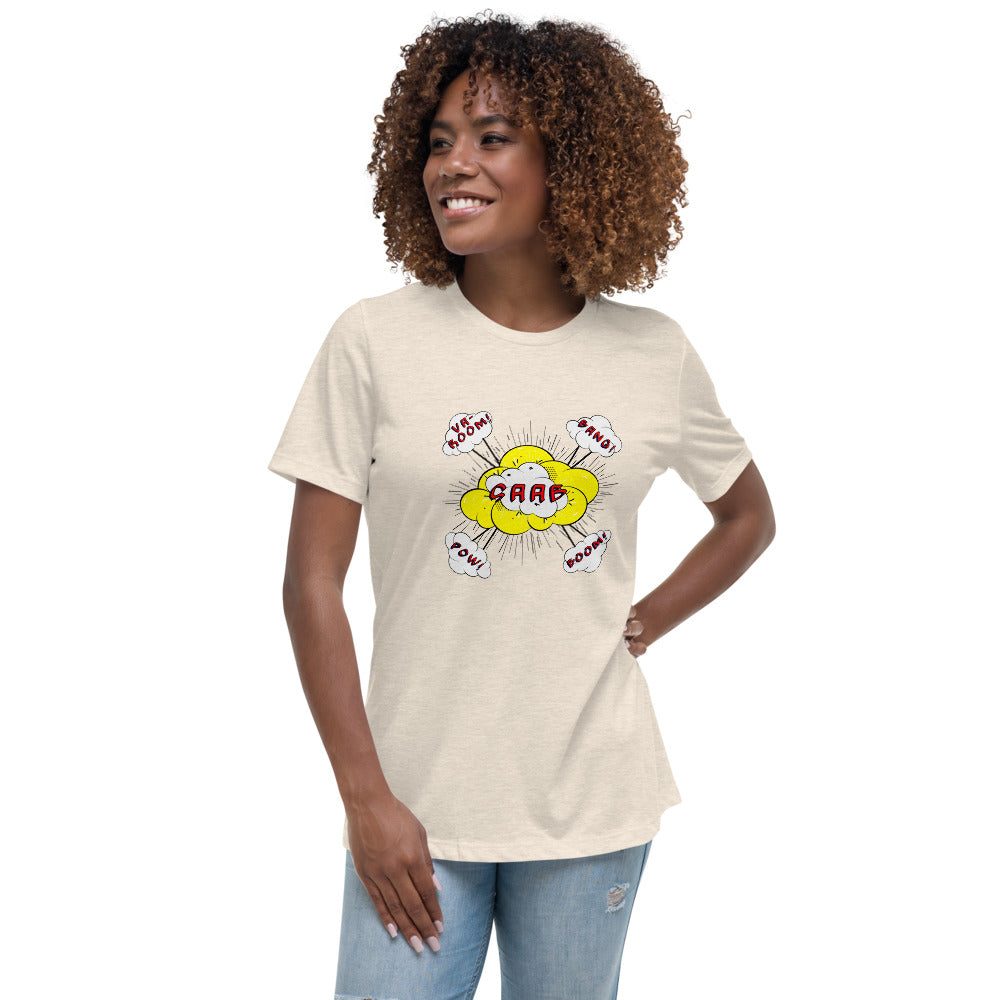 Saab Sounds Women's Relaxed Beige T-Shirt