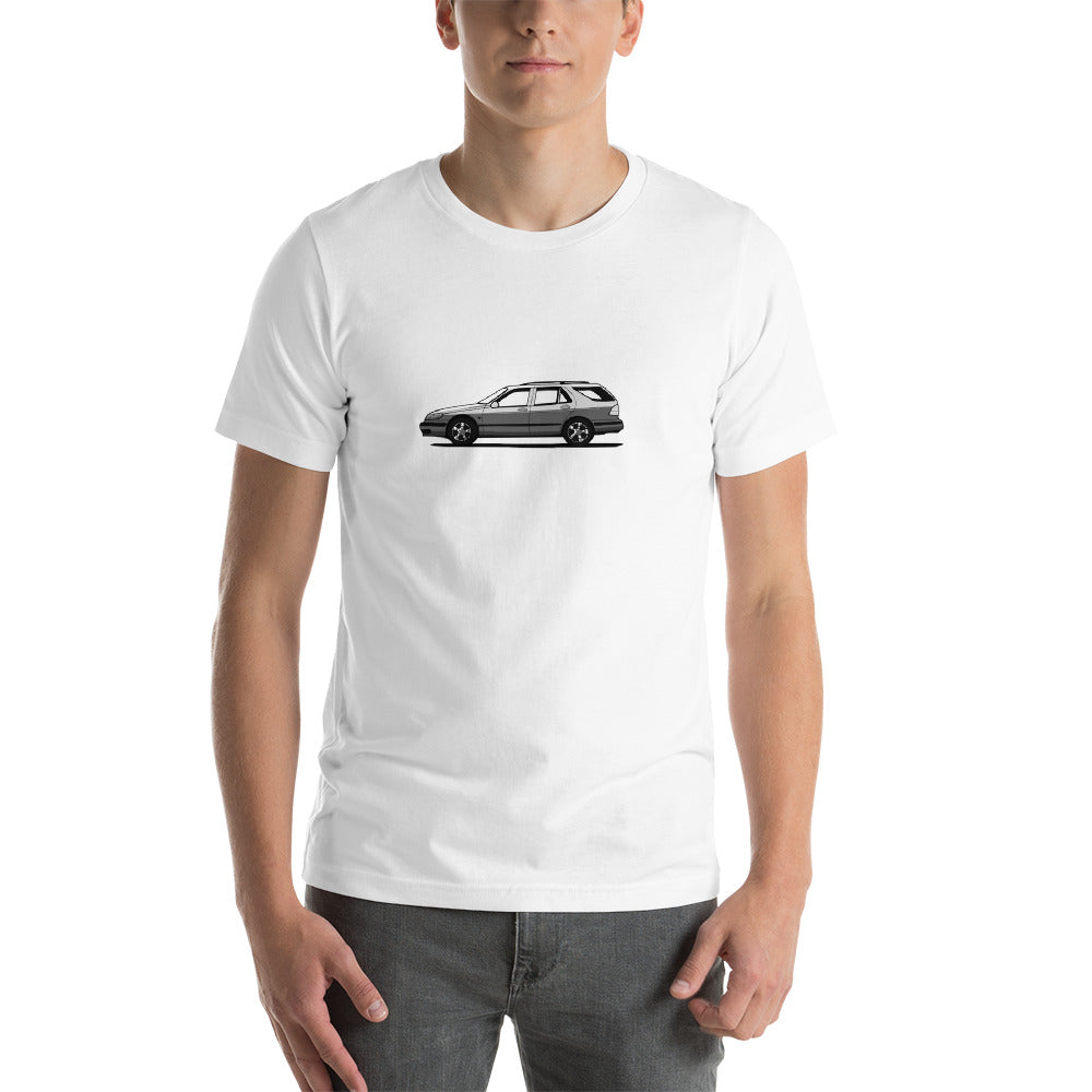 Saab 9-5 Wagon Sport Combi White Unisex T-Shirt