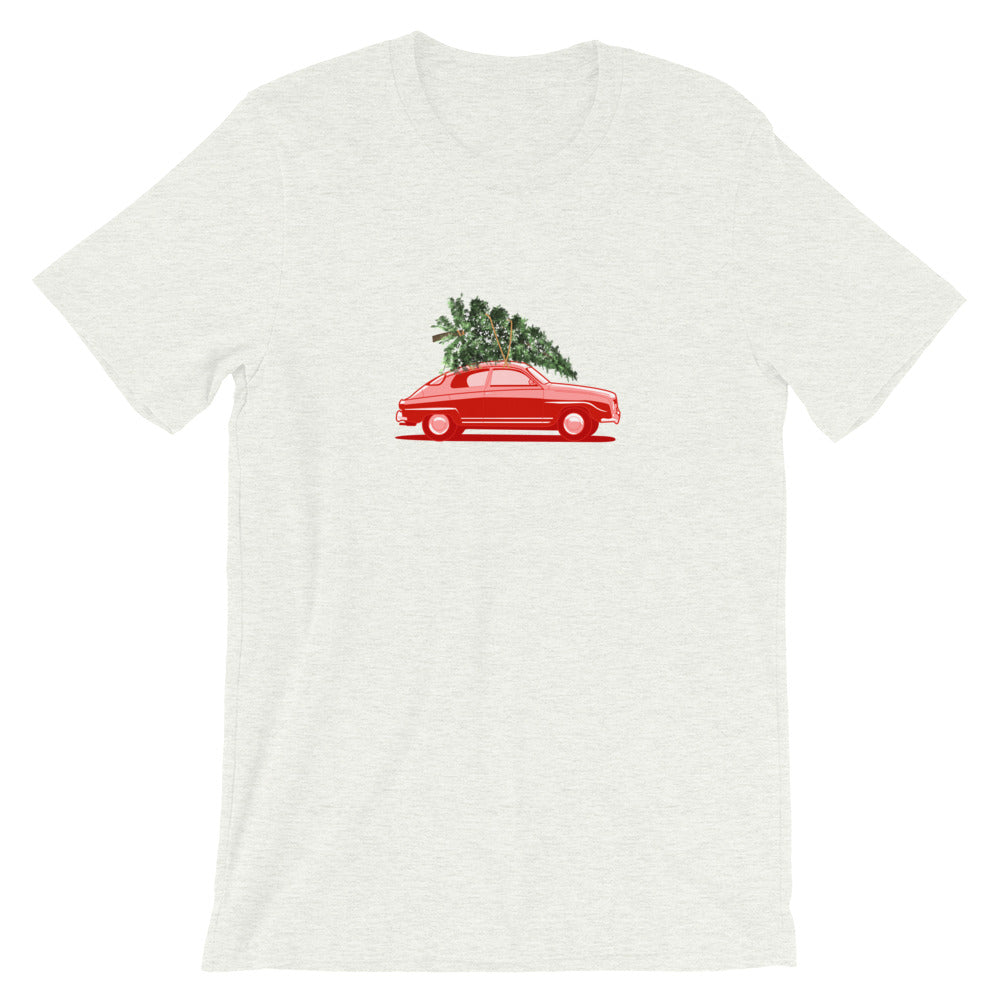 Saab 96 Monte Carlo Christmas Holiday Ash Unisex T-Shirt