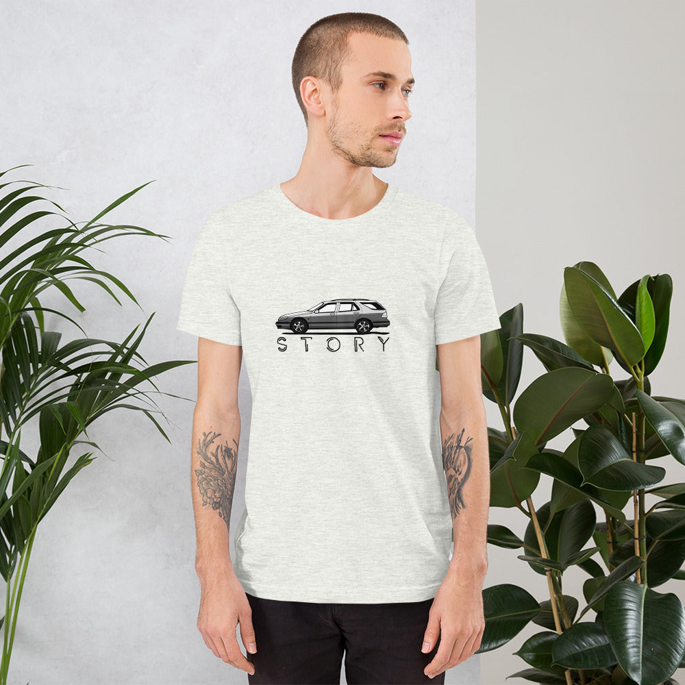 Saab 9-5 Wagon Sport Combi Wagon Story White Unisex T-shirt