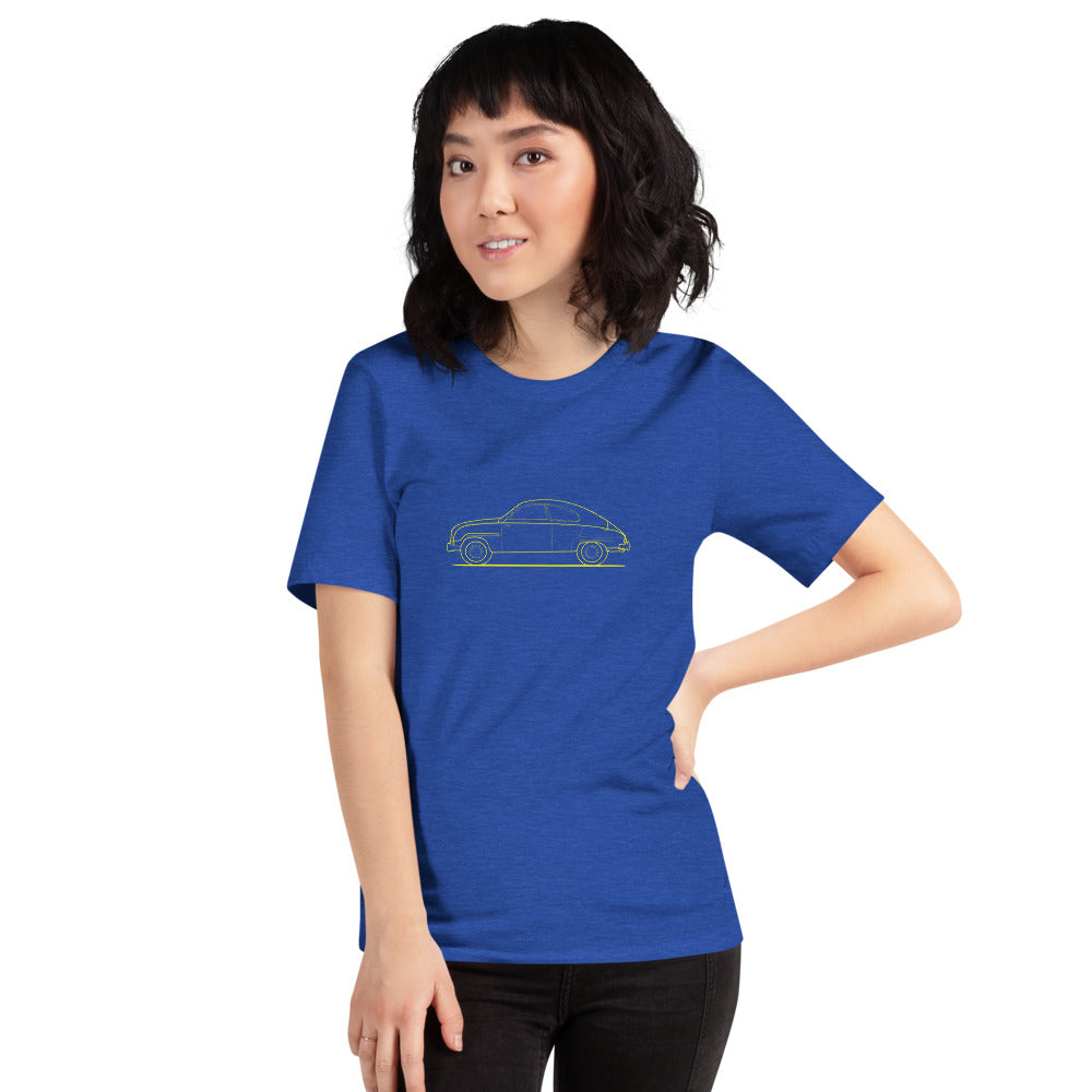 Saab Ninety-Three Outline Unisex T-Shirt (6 Colors Available)