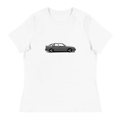 Saab 9000 Women's Relaxed White T-Shirt
