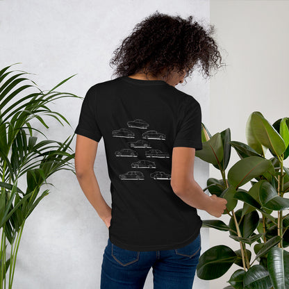 Saab Evolution Unisex T-Shirt with Graphic on the Back (3 Colors Available)