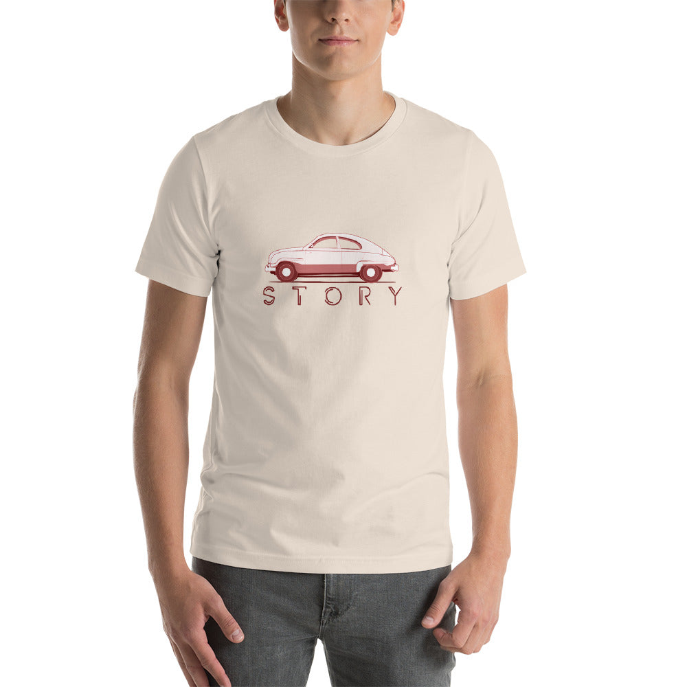 Saab Ninety Three Story Unisex T-Shirt (5 Colors Available)