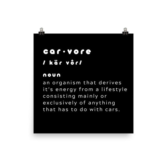 Carvore Club 10 in. x 10 in. Poster