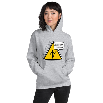 Will Talk About Saab For Hours Grey Unisex Hoodie