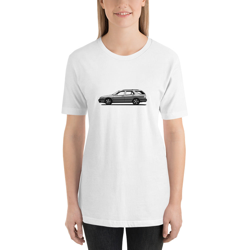 Saab 9-5 Wagon Sport Combi White Unisex T-Shirt