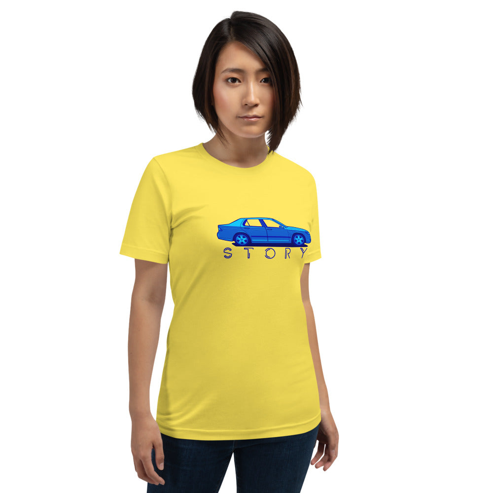 Saab Story 9-5 Sedan Yellow Unisex T-Shirt