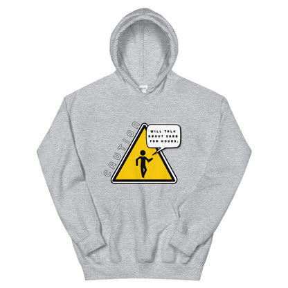 Will Talk About Saab For Hours Grey Unisex Hoodie