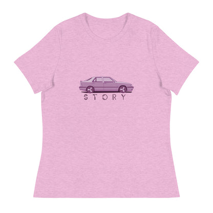Saab Story 9000 Aero Women's Relaxed Lilac T-Shirt