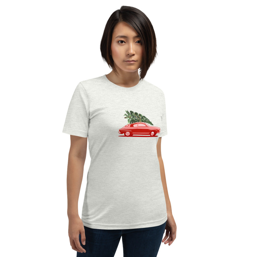 Saab 96 Monte Carlo Christmas Holiday Ash Unisex T-Shirt