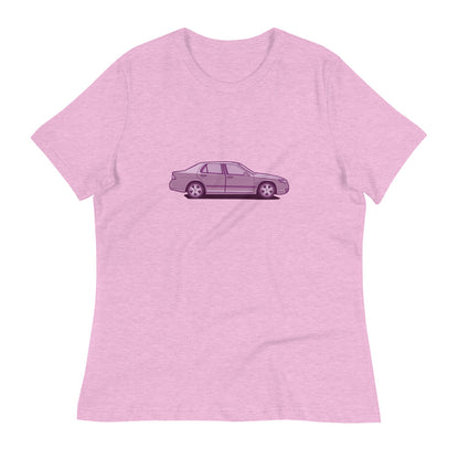 Saab 9-5 Sedan Women's Relaxed Lilac T-Shirt