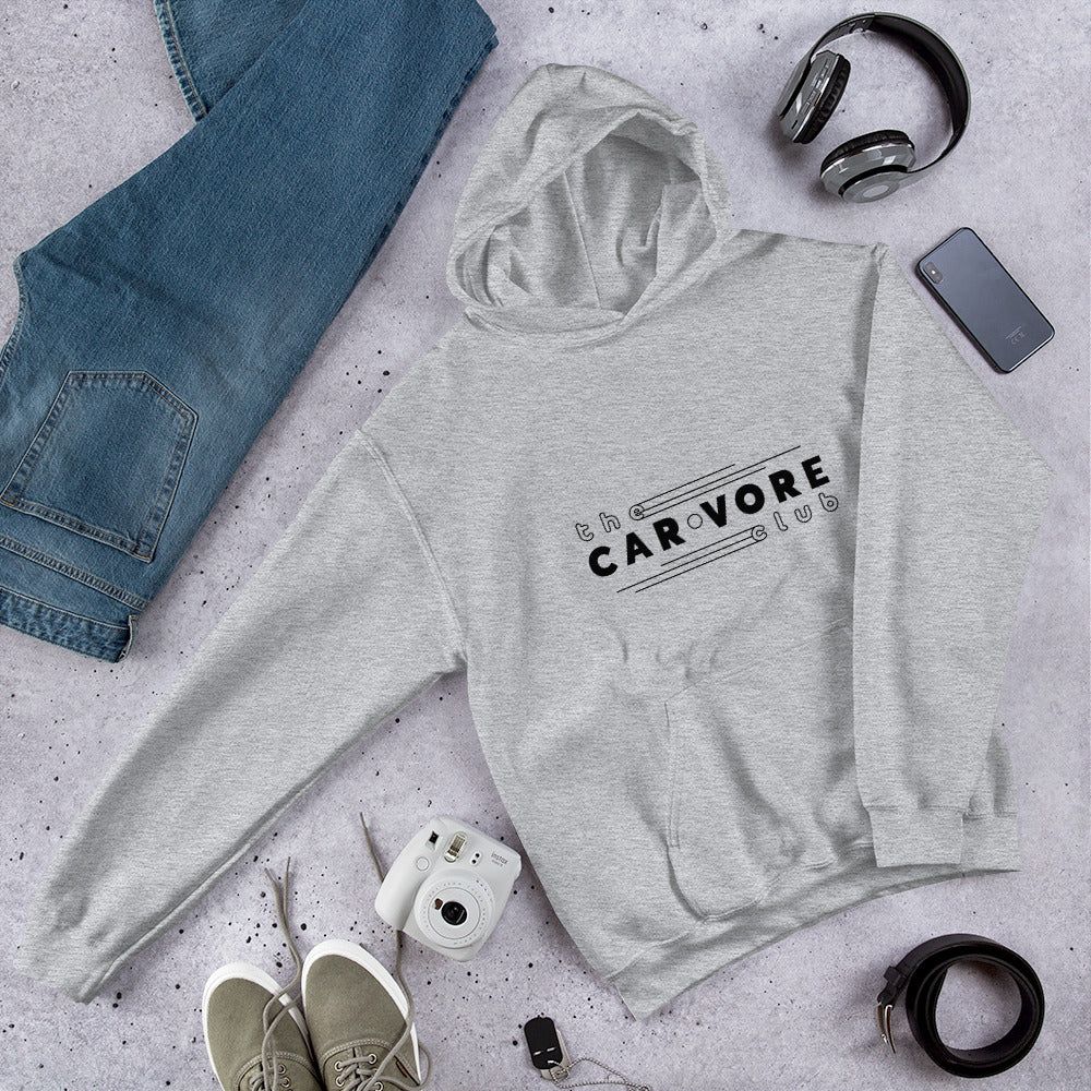 Carvore Club Logo Grey Unisex Hoodie
