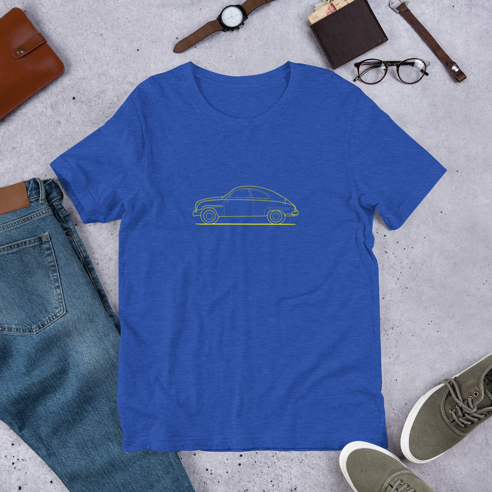 Saab Ninety-Three Outline Unisex T-Shirt (6 Colors Available)
