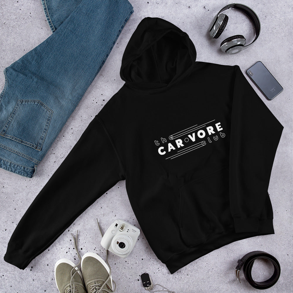Carvore Club Logo Black Unisex Hoodie