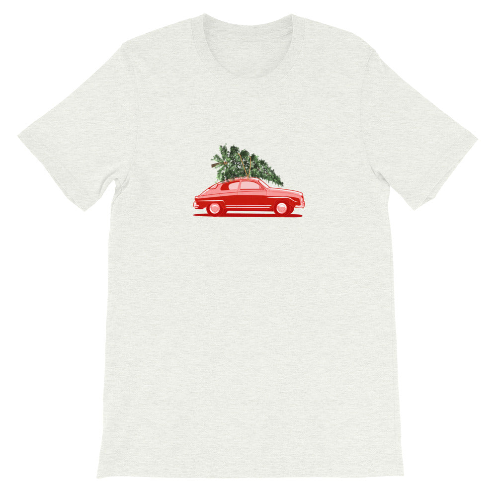 Saab 96 Monte Carlo Christmas Holiday Ash Unisex T-Shirt