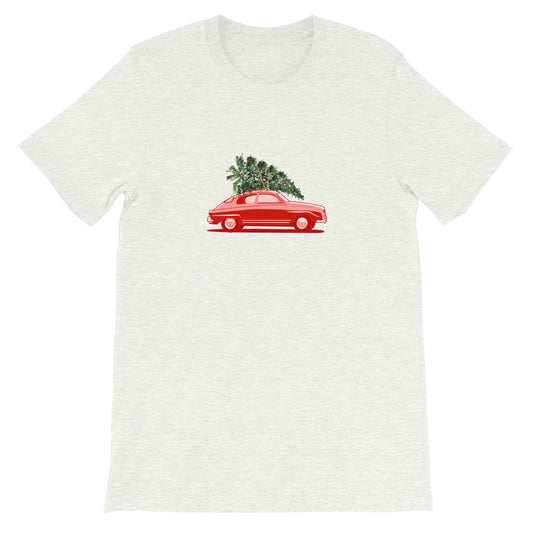Saab 96 Monte Carlo Christmas Holiday Ash Unisex T-Shirt