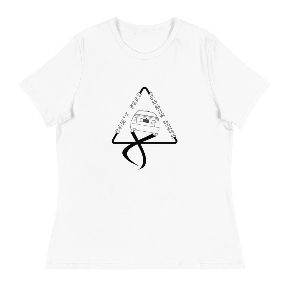 Saab 9-3 Viggen Don't Fear Torque Steer Women's Relaxed White T-Shirt