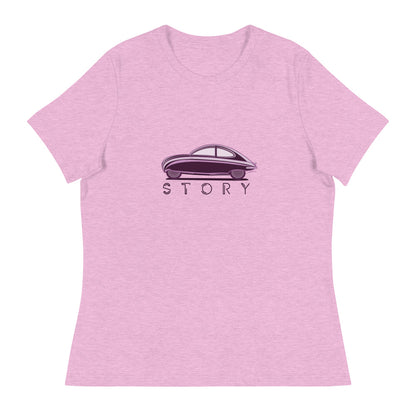 Saab Ursaab Story Women's Relaxed Lilac T-Shirt