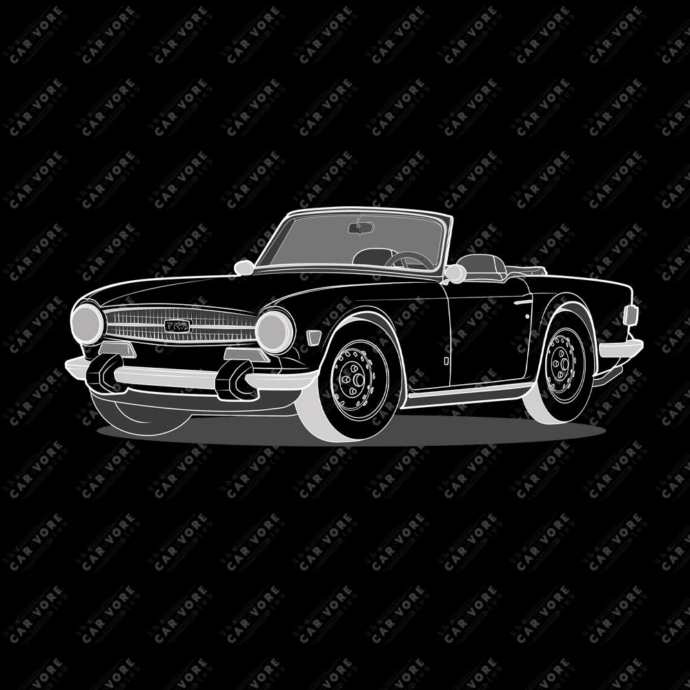 1974 Triumph TR6 Front Side Unisex T-Shirt (3 Colors Available)