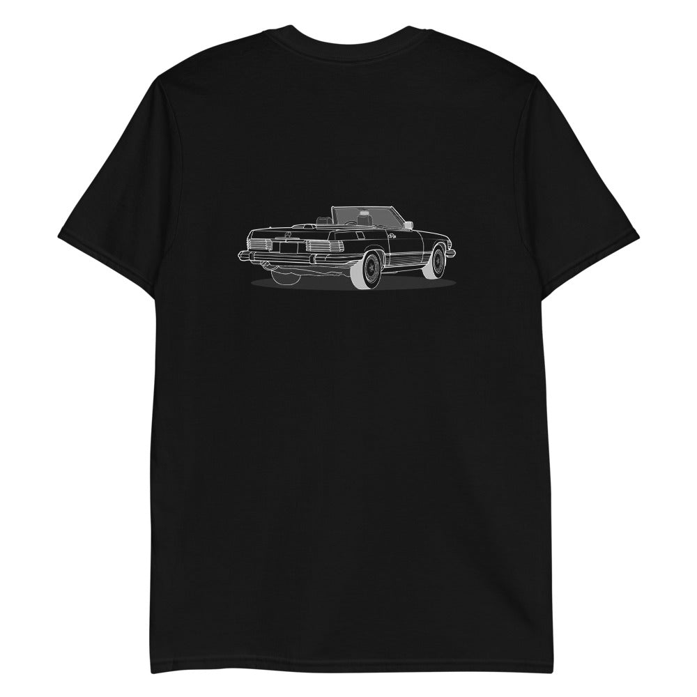 1987 Mercedes 560 SL W107 Double Sided Unisex T-Shirt (2 Colors Available)