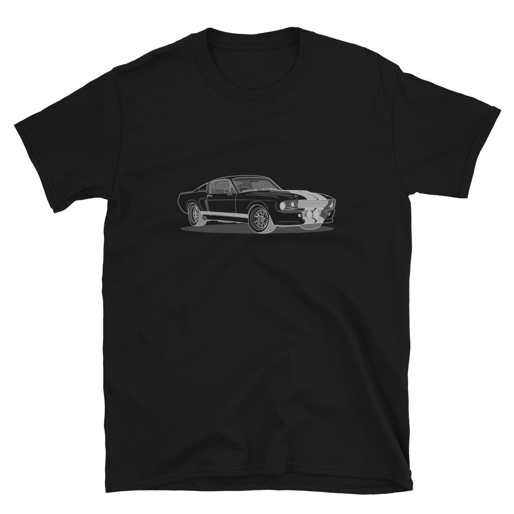 1967 Ford Mustang Shelby GT500 Front Side Unisex T-Shirt (2 Colors Available)