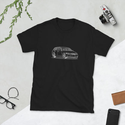 2010 BMW 328 Wagon E91 Front Side Unisex T-Shirt (2 Colors Available)