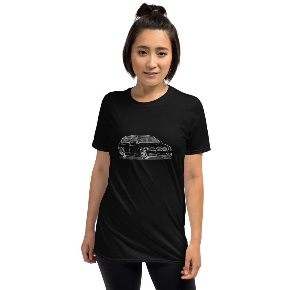 2010 BMW 328 Wagon E91 Front Side Unisex T-Shirt (2 Colors Available)