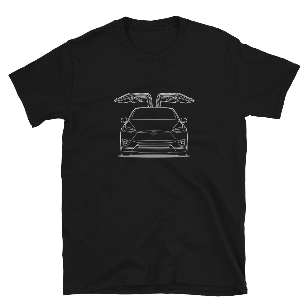 Tesla Model X Falcon Front Side Unisex T-Shirt (2 Colors Available)