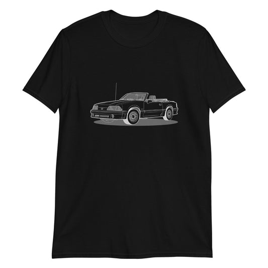 1989 Ford Mustang Convertible 5.0 Double Sided Unisex T-Shirt (3 Colors Available)