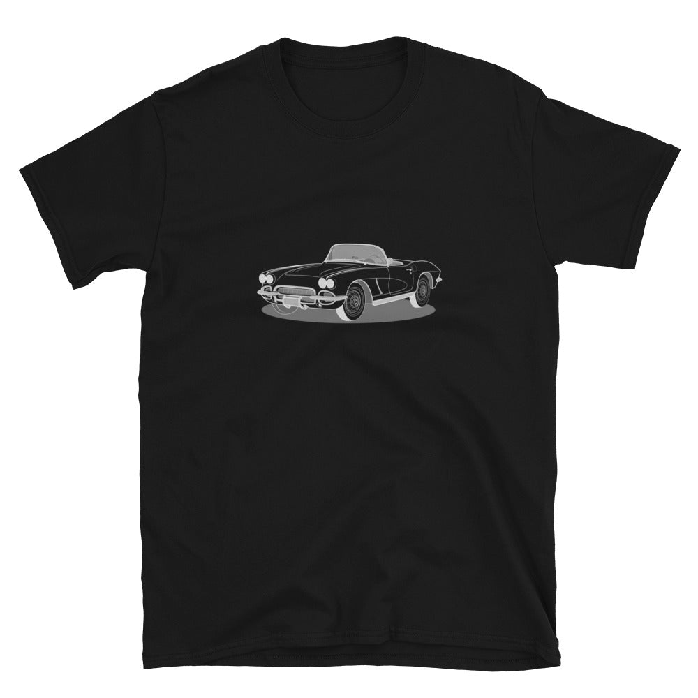 1962 Chevrolet Corvette C1 Double Sided Unisex T-Shirt  (3 Colors Available)