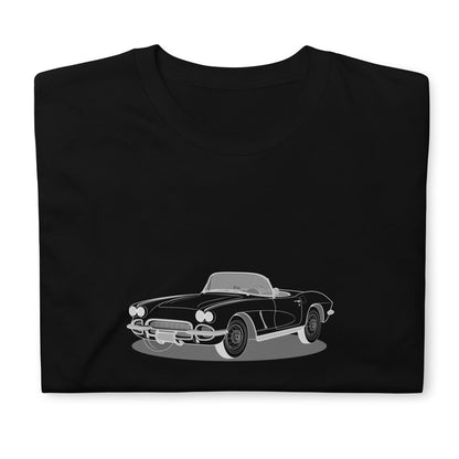 1962 Chevrolet Corvette C1 Front Side Unisex T-Shirt (3 Colors Available)