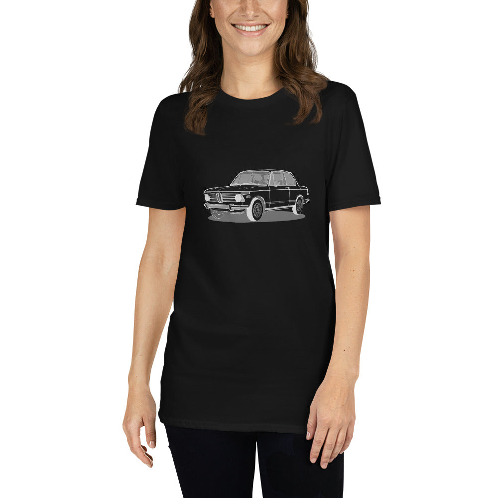 1973 BMW 2002 Front Side Unisex T-Shirt (3 Colors Available)