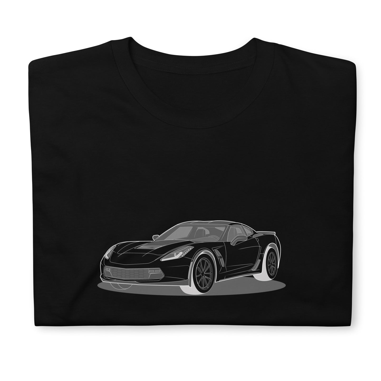 2019 Chevy Corvette Grand Sport Coupe Front Side Unisex T-Shirt ( 3 Colors Available)