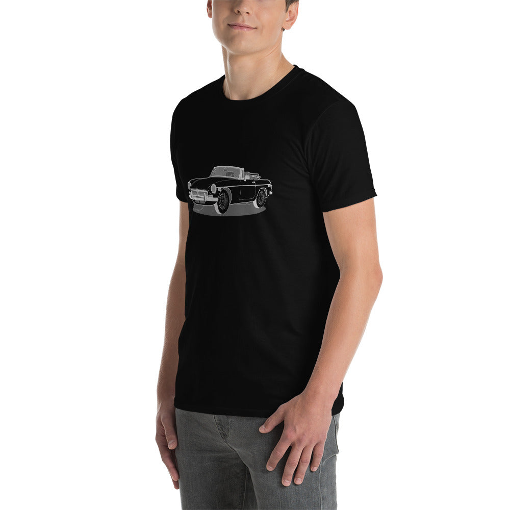 1973 MG B Front Side Unisex T-Shirt (3 Colors Available)