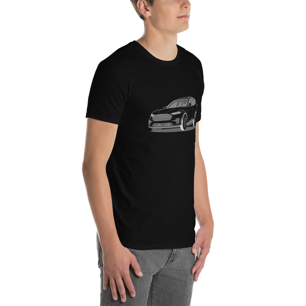 2021 Ford Mustang Mach-E GT Front Side Unisex T-Shirt (3 Colors Available)