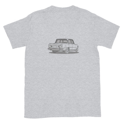 1967 Alfa Romeo Giulia Super Sedan Double Sided Unisex T-Shirt (3 Colors Available)