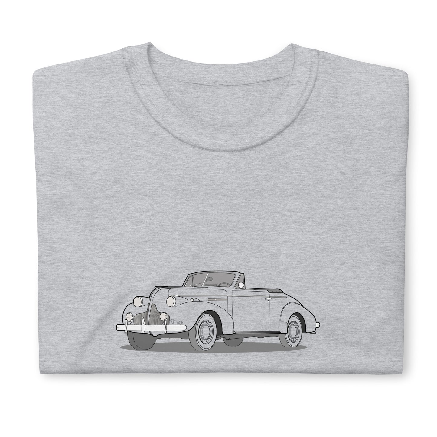 1939 Buick Special 46C Convertible Front Side Unisex T-Shirt (3 Colors Available)