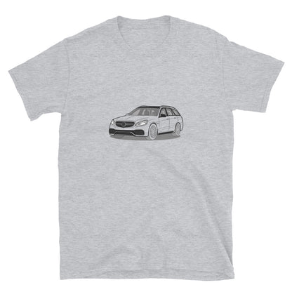  2016 Mercedes E63 AMG S Wagon W212 Front Side Unisex T-Shirt (3 Colors Available)