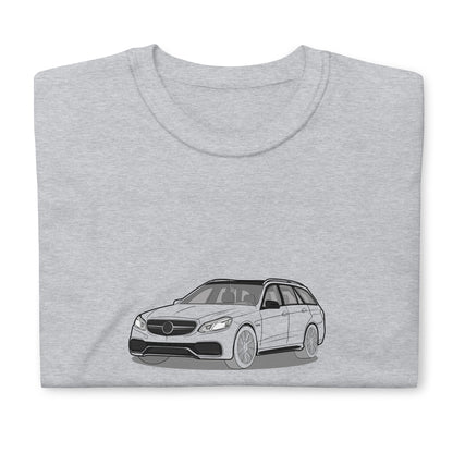  2016 Mercedes E63 AMG S Wagon W212 Front Side Unisex T-Shirt (3 Colors Available)