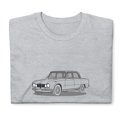 1967 Alfa Romeo Giulia Super Sedan Double Sided Unisex T-Shirt (3 Colors Available)