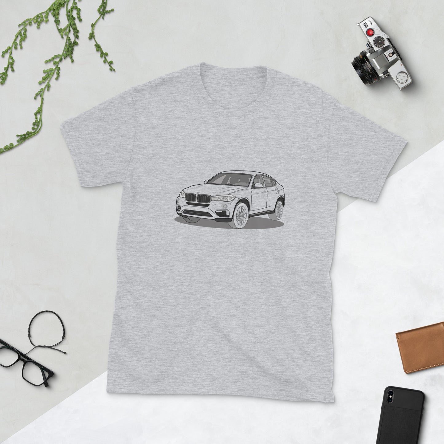 2016 BMW X6 XDrive 40D F16 Front Side Unisex T-Shirt (3 Colors Available)